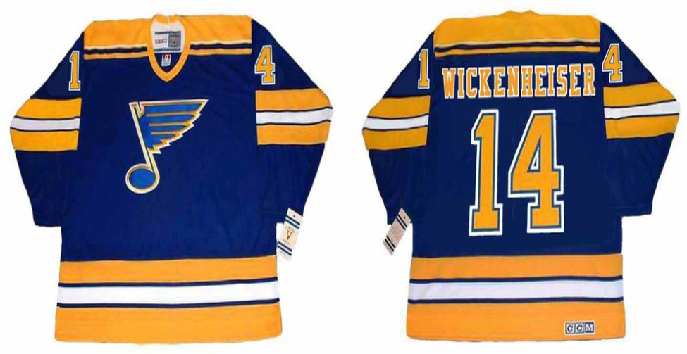 2019 Men St.Louis Blues 14 Wickenheiser blue CCM NHL jerseys